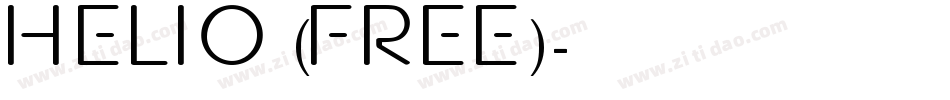 Helio (free)字体转换
